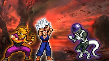 OMG | Beast Gohan WxD OP(New) & Orange Piccolo V2 OP VS Black Freeza V2.5 WxD OP in Jump Force Mugen