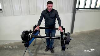 learn axle components, differences between torsion axles and spring axles on your trailer.