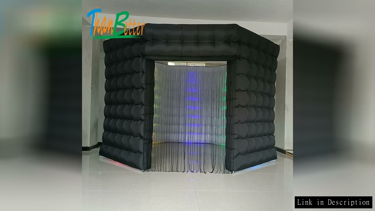 Portable RGB Light LED Octagon Round 360 Inflatable Photo Booth Cabin Enclosure Backdrop Fotobudka P