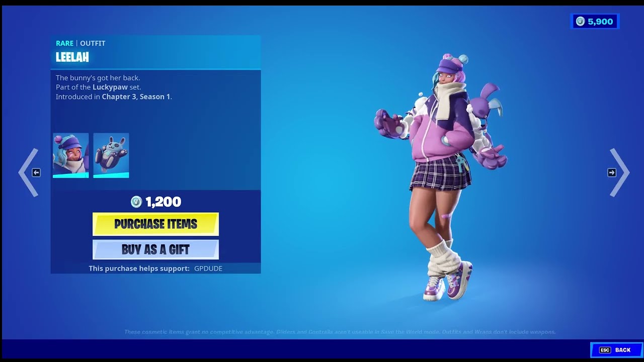 Sending Free Leelah Skin to XrosangelaX - Free Fortnite Skins before Chapter 3 Season 2