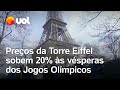 Jogos Olímpicos de Paris 2024: Preços da Torre Eiffel sobem 20% as vésperas do início do evento