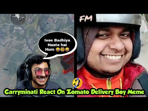 carryminati-react-on-zomato-laughing-delivery-boy-memes-😂-ft.scout-and-dadycool