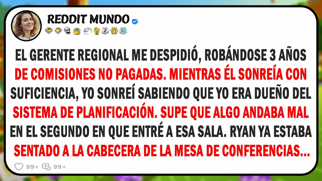 El gerente regional me despidió y se quedó con 3 años de comisiones. Sonreí: sabía que yo...