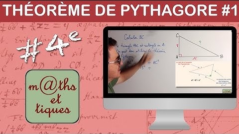 Appliquer le théorème de Pythagore pour calculer une longueur (1) - Quatrième