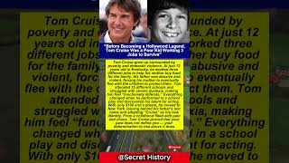 Before Becoming a Hollywood Legend, Tom Cruise Was a Poor Kid Working 3 Jobs to Survive #shorts