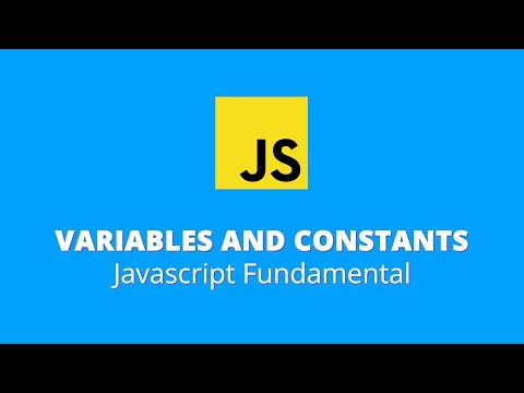 Javascript Fundamentals | Variables and Constants (Filipino)