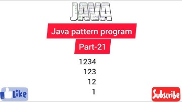 Java pattern program part- 21 Easy Learning Genius
