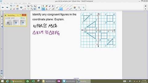 Identifying Congruent Figures in the Coordinate Plane Video