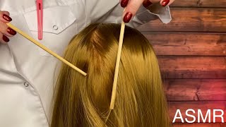 АСМР Детальный осмотр и лечение кожи головы • ЛУЧШЕЕ ВИДЕО ДЛЯ СНА! • ASMR Detailed scalp exam