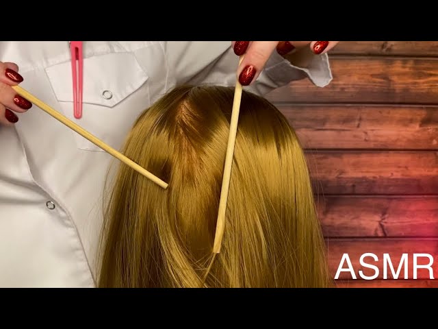 АСМР Детальный осмотр и лечение кожи головы • ЛУЧШЕЕ ВИДЕО ДЛЯ СНА! • ASMR Detailed scalp exam