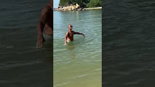 Beautiful beach 🏖️ in beautiful country Singapore 🇸🇬 #firstAsiatripwithhubs🧸🫶 #dreamvacation