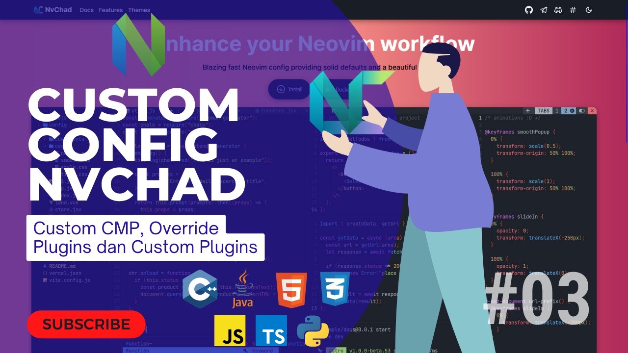 NvChad Tutorial #03 Cusrom CMP , Override Plugins dan Tambah Plugins ...