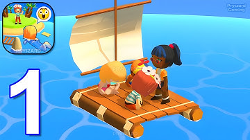 Stranded Island - Gameplay Walkthrough Part 1 Castaway Island Survival Adventure (iOS, Android)