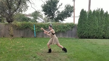 Sequin leviwand on a REALLY long string!