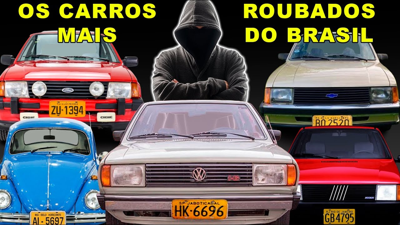 OS CARROS MAIS ROUBADOS DO BRASIL nos ANOS 80 E 90!