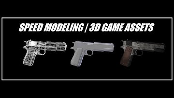 Speed Modeling Gun | 3D Game Asset