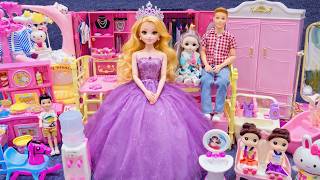22 Minutes Satisfying with Unboxing Barbie Princess Pink Kitchen,Rock Bed Play Set Review Toys｜ASMR
