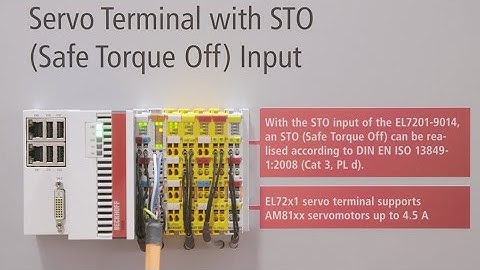 EtherCAT servo terminals: higher output current, integrated STO safety function
