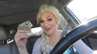 Confessions of a Party Princess: Elsa, Ripped Dress, and Driving