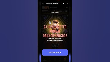 23 July hamster Kombat daily cipher code daily cipher hamster Kombat Today