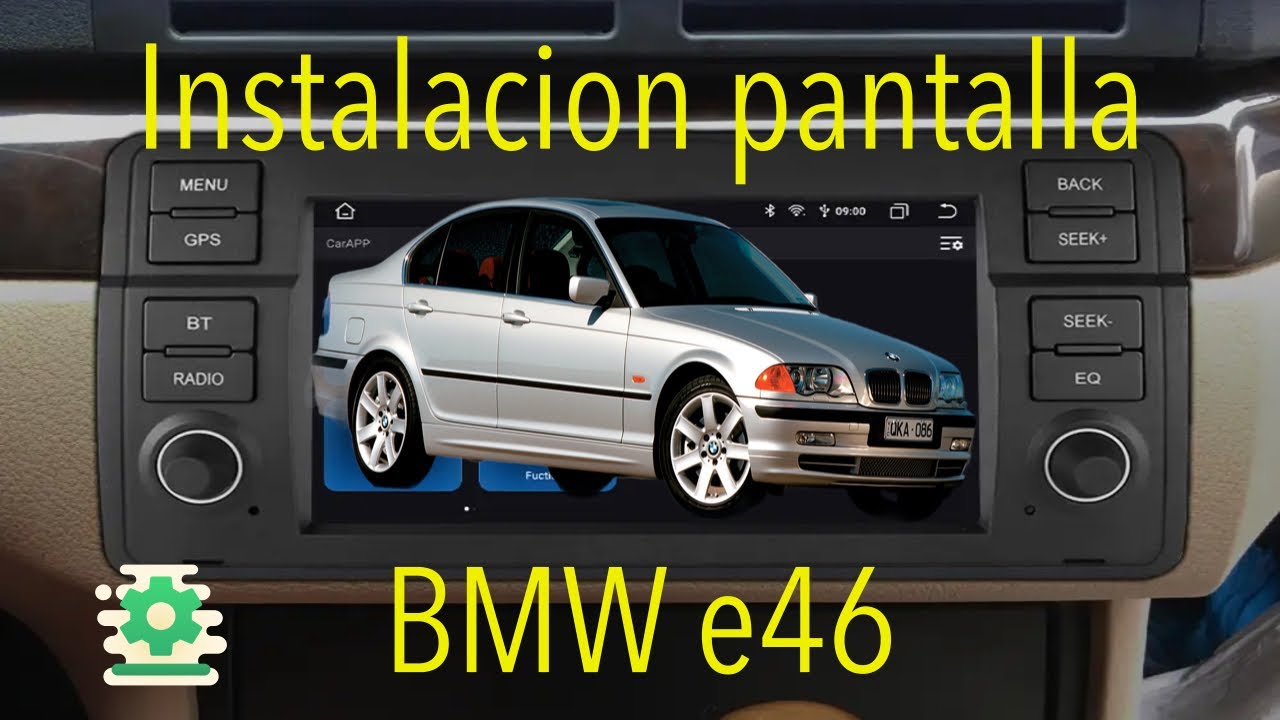 Como instalar una pantalla CarPlay y Android auto inalámbricos para bmw e46  