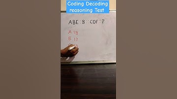 coding Decoding reasoning test#allcompetitiveexams #shorts #ssccgl #youtube #viral