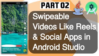 Swipeable Videos Like Reels & Social Apps ViewPager2 Android Studio Tutorial 2022 | Bangla Part 02