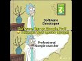 Software dev? Nah, pro Google searcher! 😂 Like & sub! #TechHumor #DevLife #CodingMemes #LOL