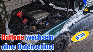 Autobatterie W203 wechseln ohne Datenverlust Mercedes C Klasse by Elektrotechnik in 5 Minuten by Alexander Stöger 902 views 1 month ago 8 minutes, 1 second