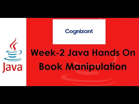 Book Manipulation Java Hands On | Week - 3  Hands On | Cognizant