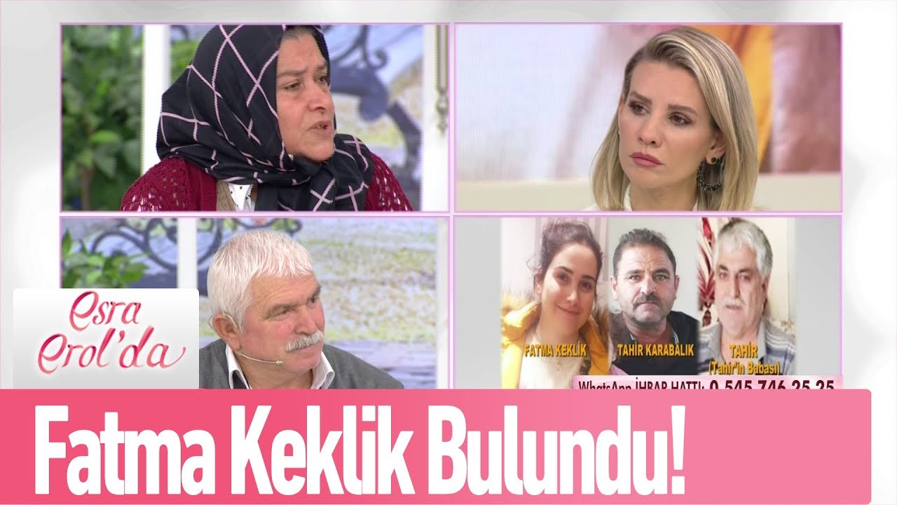 Kayıp Fatma Keklik bulundu! Esra Erol�da 18 Aralık 2019 YouTube