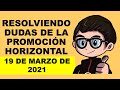 Soy Docente: RESOLVIENDO DUDAS DE PROMOCIÓN HORIZONTAL (19/03/2021)