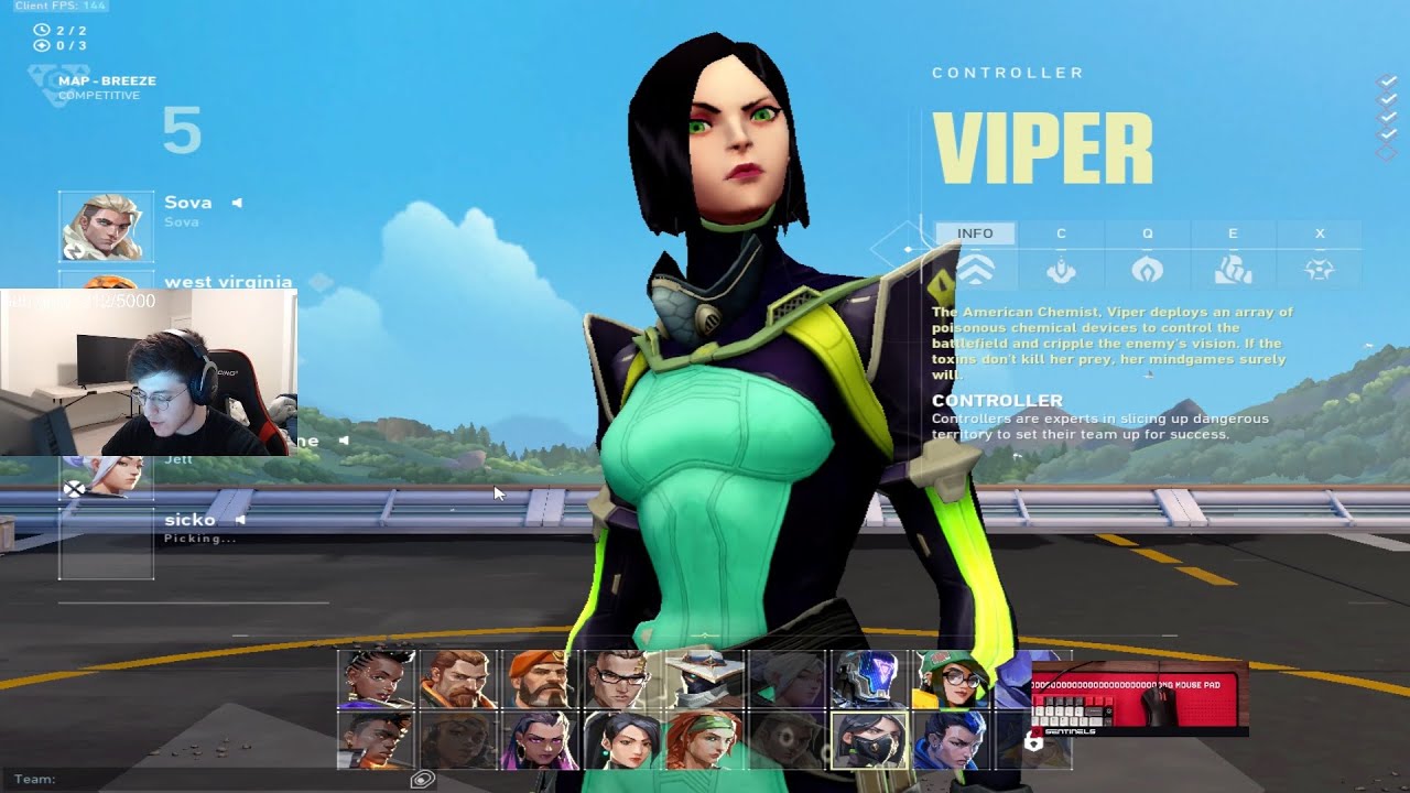 SEN ZOMBS VIPER VALORANT RANKED GAMEPLAY [Full Match VOD]