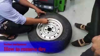 How to use and remove tire with Bosch TCE 4420