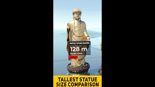 Tallest Statue Size Comparison #shorts #TallestStatue - Tallest Statue in the World Comparison