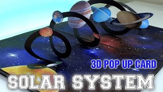 How To Make a DIY 3D Solar System Pop Up Card (Step by step tutorial)