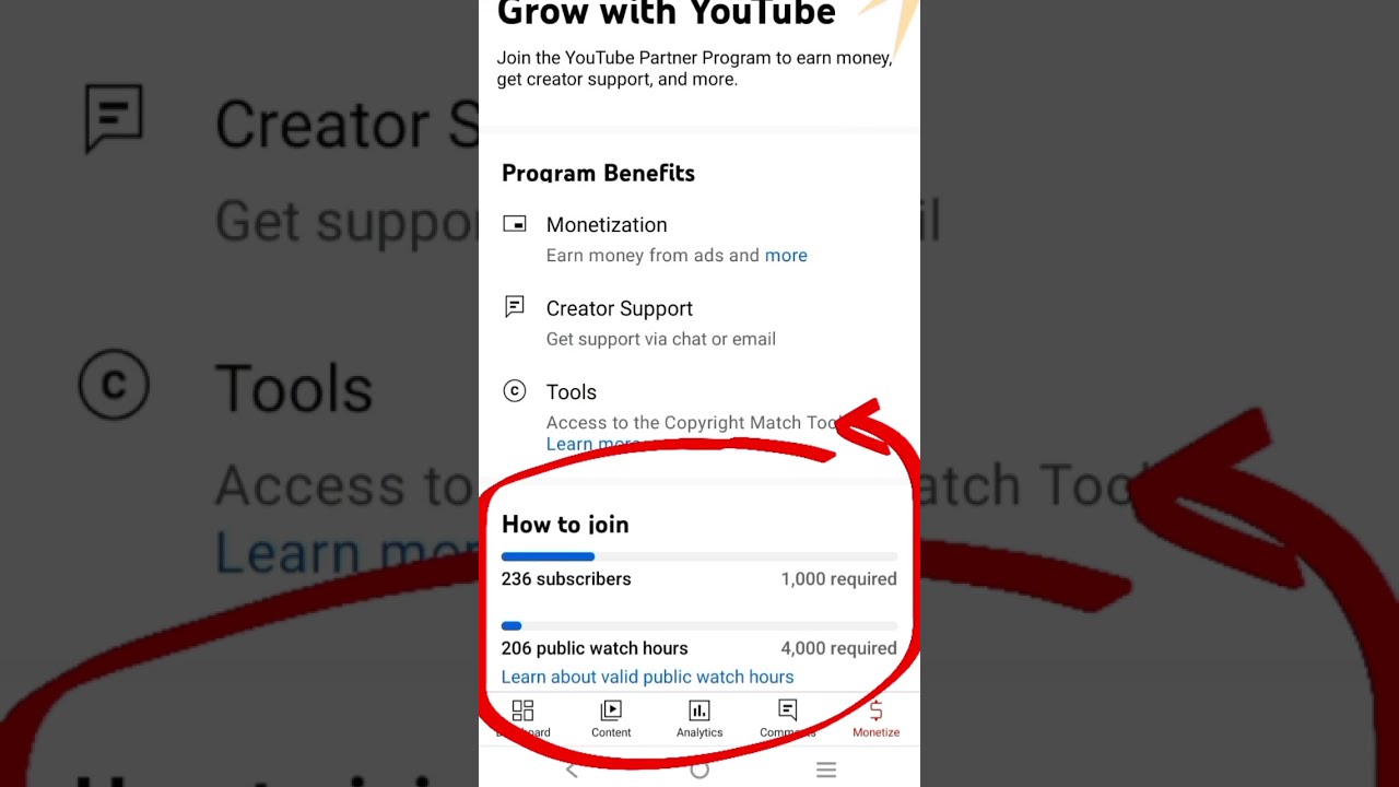 Monetization Tab Is Now Available On YouTube Studio In Mobiles Youtubeshorts Youtubeupdate