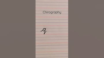 Learn to write cursive capital letter q | Cursive writing for beginners #handwriting, #shorts