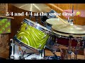 Jazz Drumming: More Progress! 5/4 and 4/4 time, simultaneously!