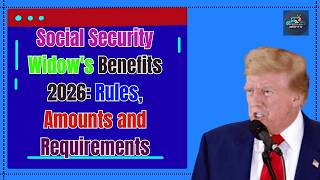 Social Security Widow's Benefits 2026  Rules, Amounts and Requirements   Prerana Benefit TV