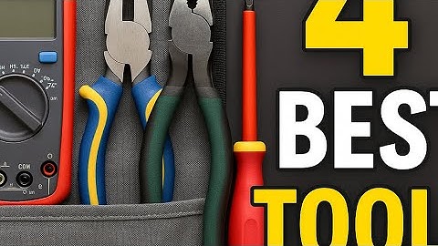 4 beste gereedschappen die elke elektricien moet hebben (werk niet zonder!)