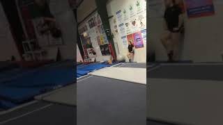 At Gym Working My One And A Half Front Tuck