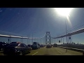 Driving across the New Bay Bridge San Francisco Oakland Bay Bridge Eastern Span