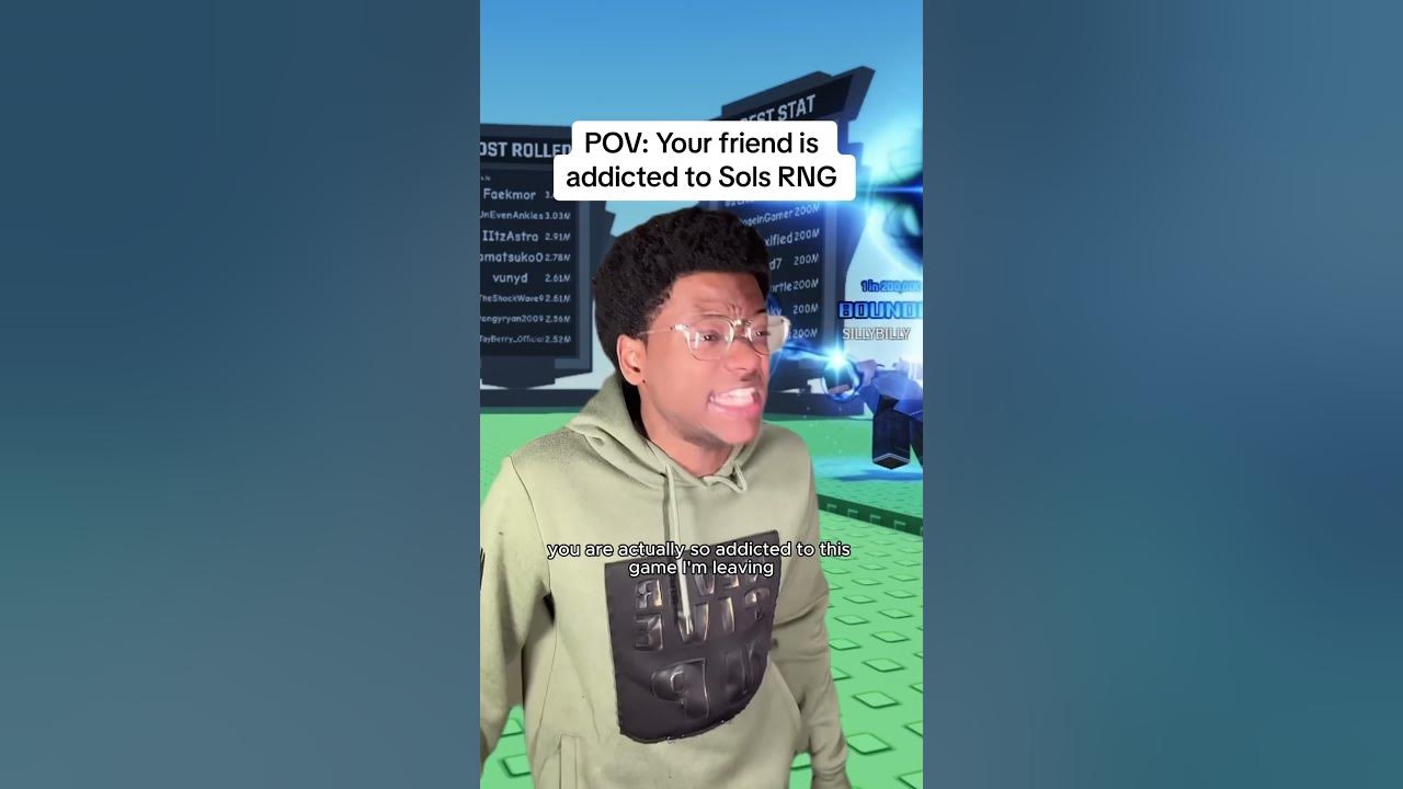 POV: Your friend is addicted to Sols RNG on Roblox
