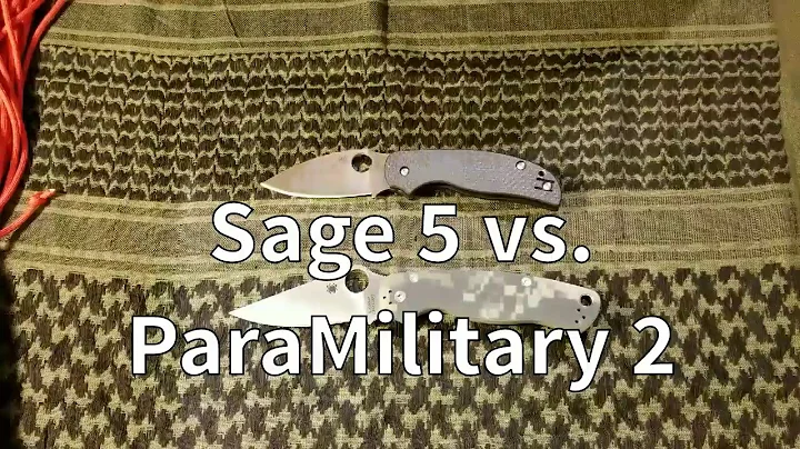 Spyderco Para Military 2 VS. Sage 5