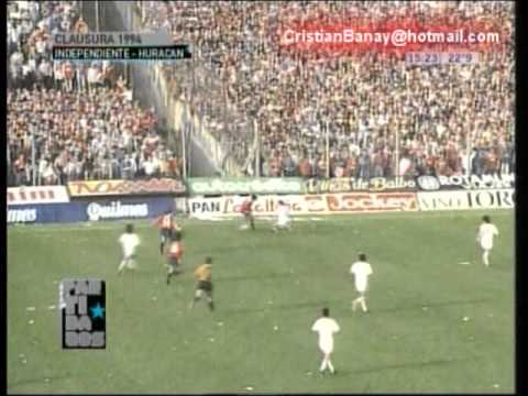 Independiente 4 Huracan 0 Clausura 1994 (Resumen Completo)