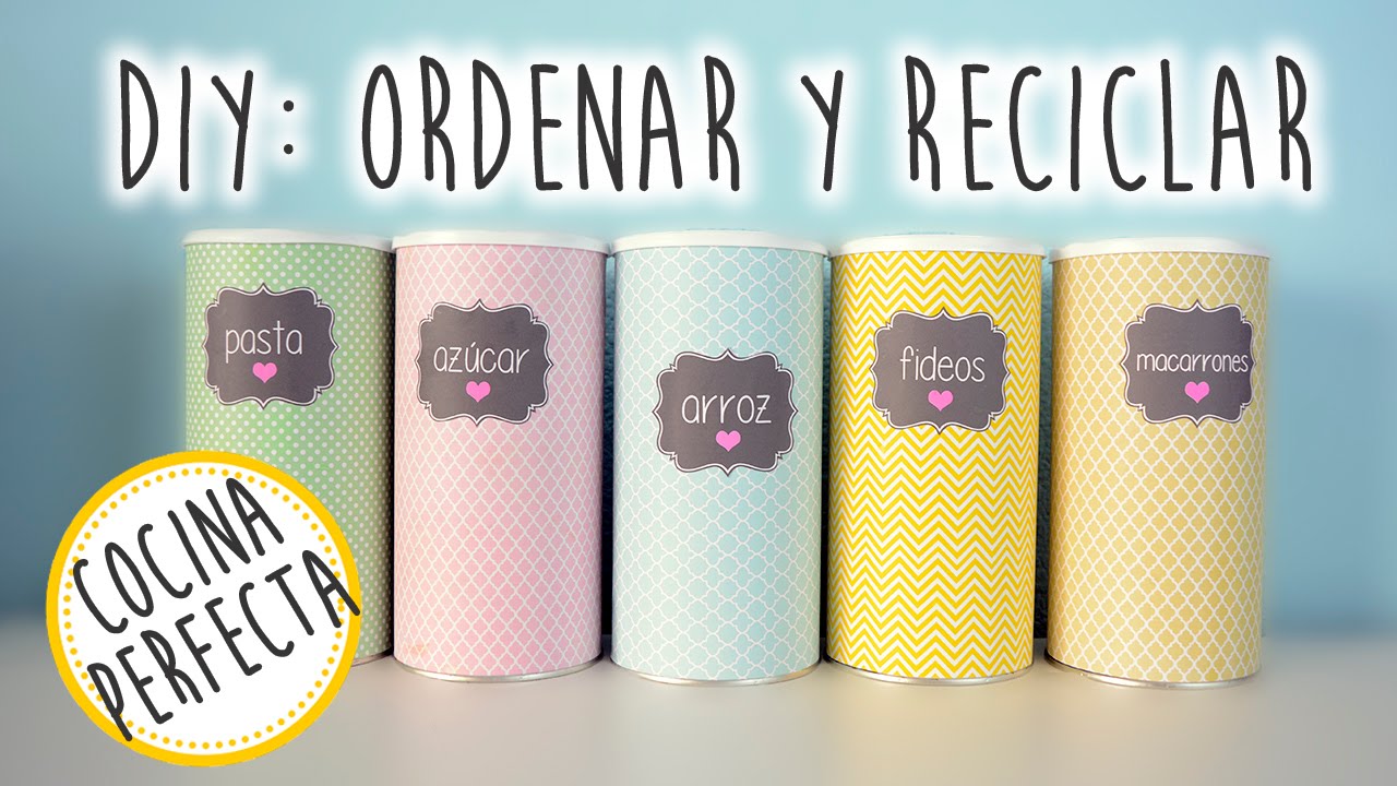 3 Ideas DIY para Ordenar y Reciclar - Cocina perfecta ...