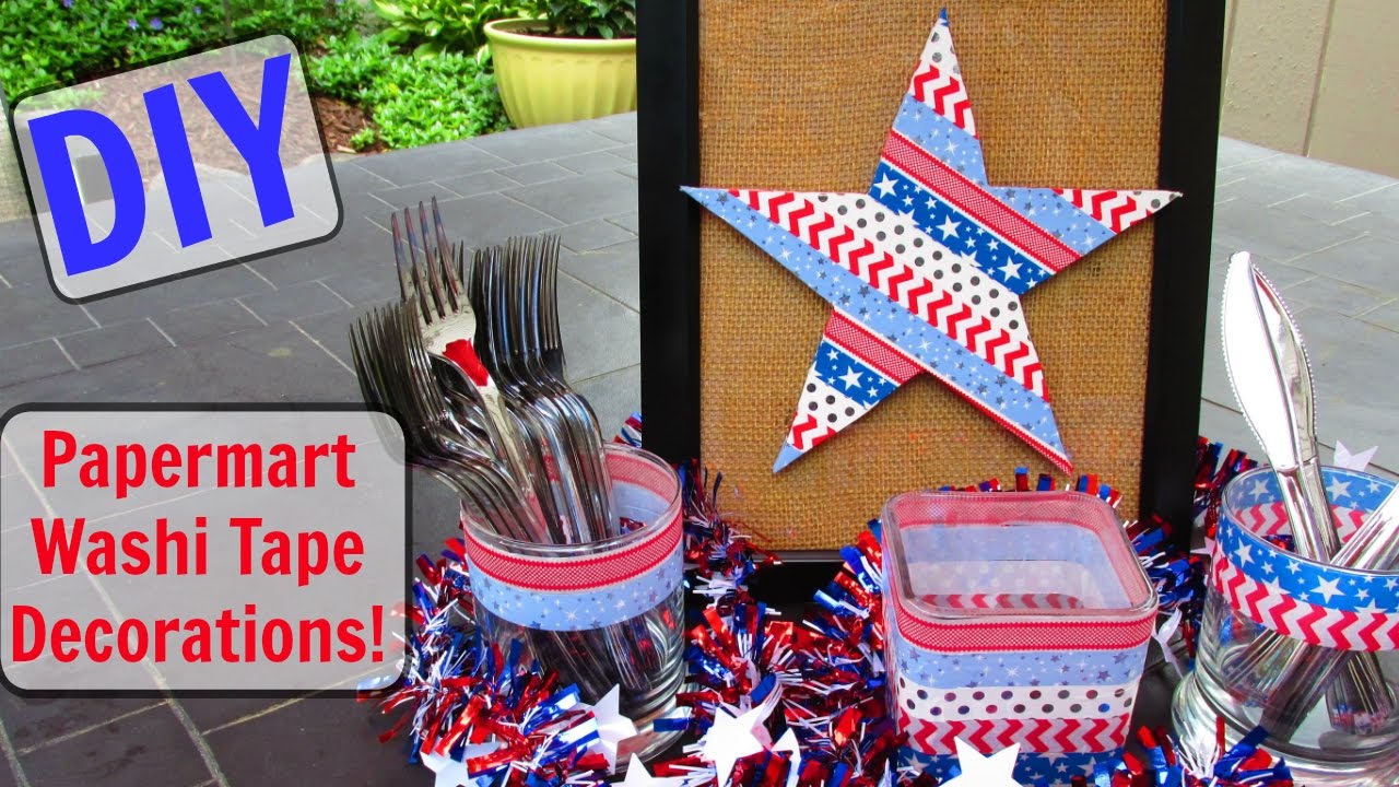 Diy Paper Mart Washi Tape Fourth Of July Decorations Sponsored