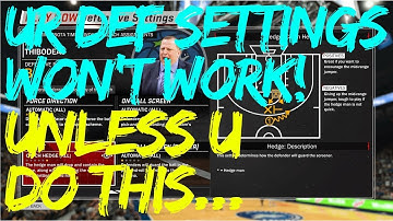 NBA 2K18 : This ONE Thing Allows ALL Defensive Settings To Work! [Coach Sliders Tip/Tutorial]