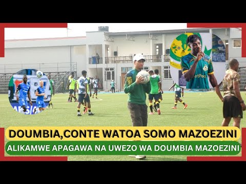 MAZOEZI YA YANGA KUIVAA SAFARI LAGER CONTE DOUMBIA WAWAACHA WATU MIDOMO WAZI